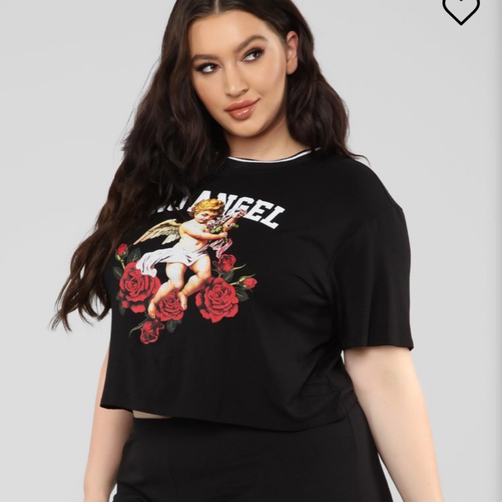 No angel crop top